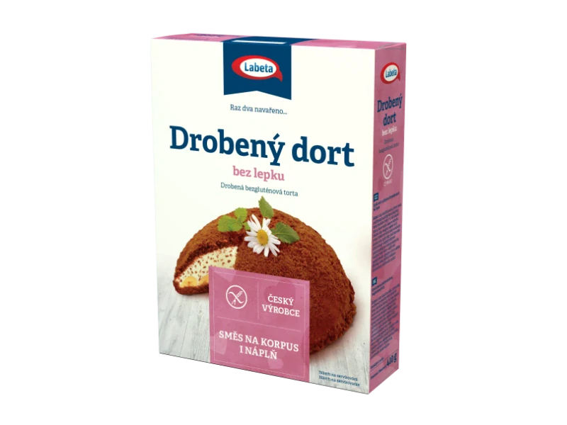 Labeta bezlepkový drobenný dort 410g