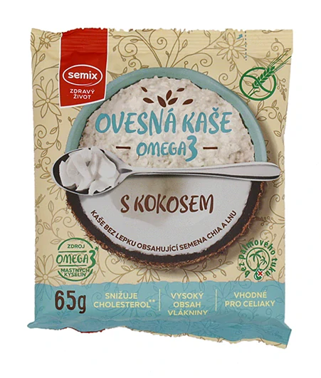 Ovesná kaše s kokosem bezlepku 65g