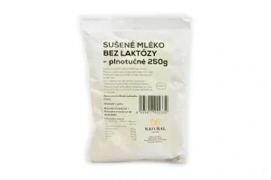 Sušené mléko bez laktózy - plnotučné - Natural 250g