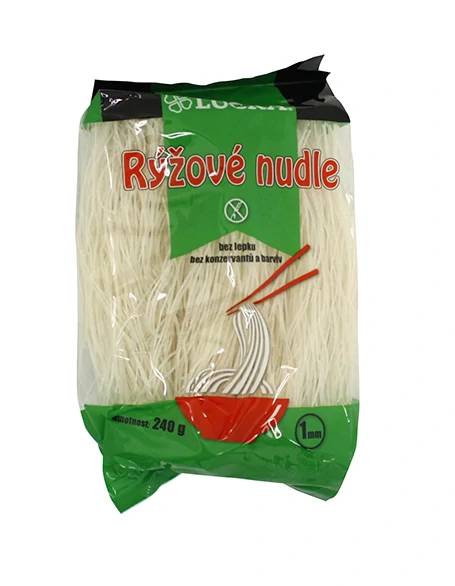 Nudle rýžové bezlepkové 3 mm.240g LUCKA