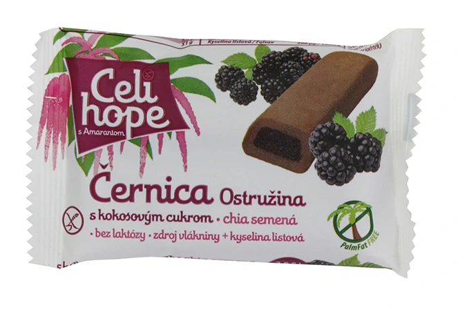 Bez lepku Celi hope Černica suš. s ostružinou 50g