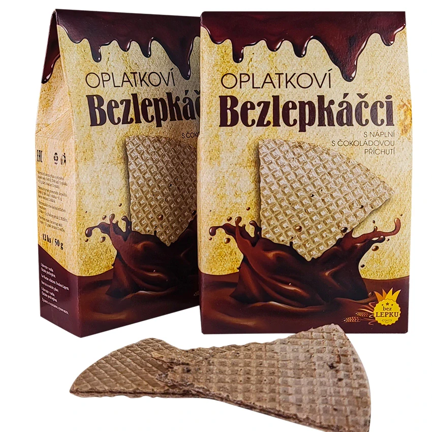 Oplatkoví Bezlepkáčci s čokol.nápl.50g