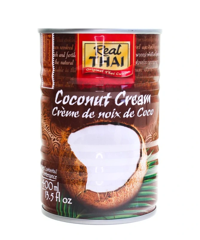 Kokosový krém 400 ml.plech. Real Thai
