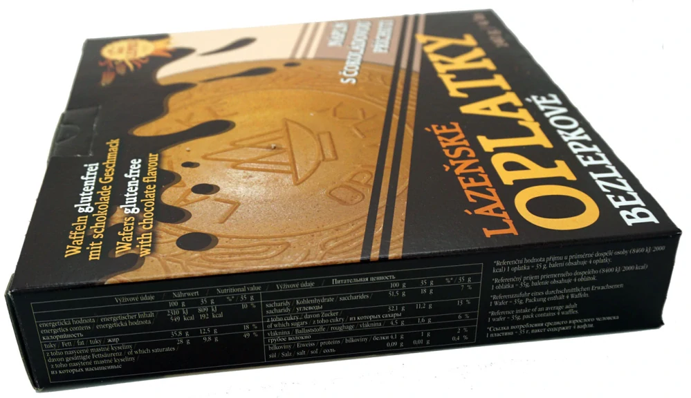 Lázeňské oplatky bezlepku čokoláda 140g