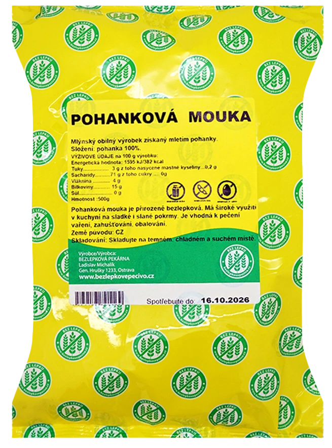 Pohanková mouka 500g bezlepku
