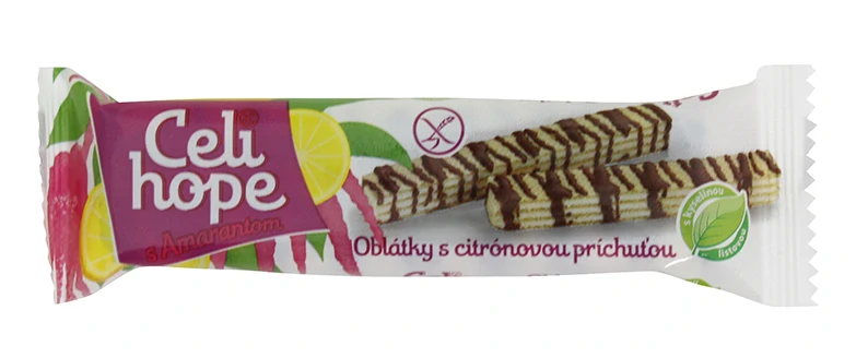 Bezlepku Celi hope oplatky citronové 25g