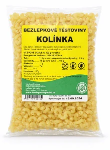 Bezlepkové těstoviny kolinka 250g