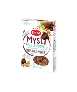 Bezlepkové mysli čokol.mandle 340g Emco