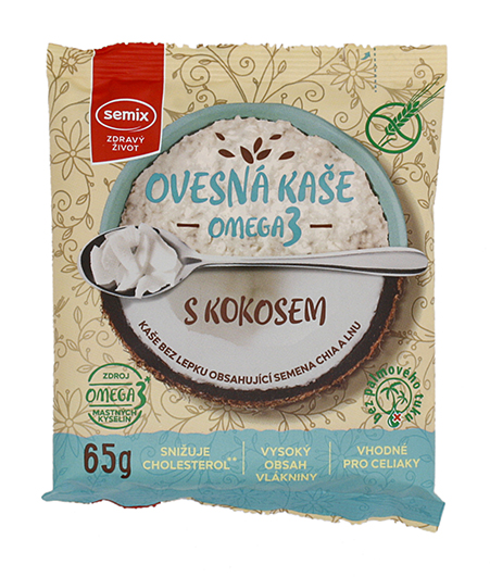 Ovesná kaše s kokosem bezlepku 65g