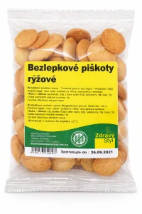 Bezlepkové rýžové piškoty 120g