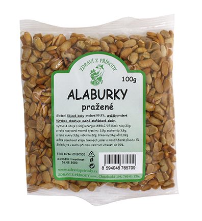 Alaburky pražené 100g