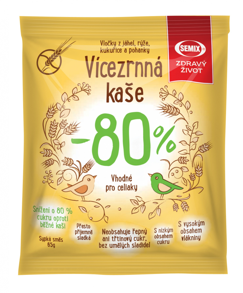 Kaše vícezrnná 80% 65g