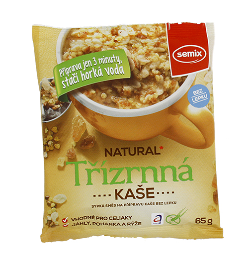 Kaše třízrnná natural 65g