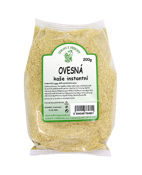 Kaše ovesná inst. 200g