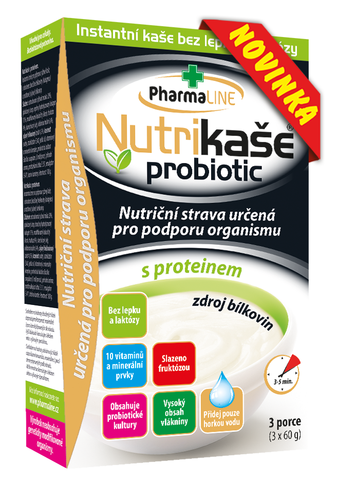 Nutrikaše probiotic s proteinem bezlepku 3x60g