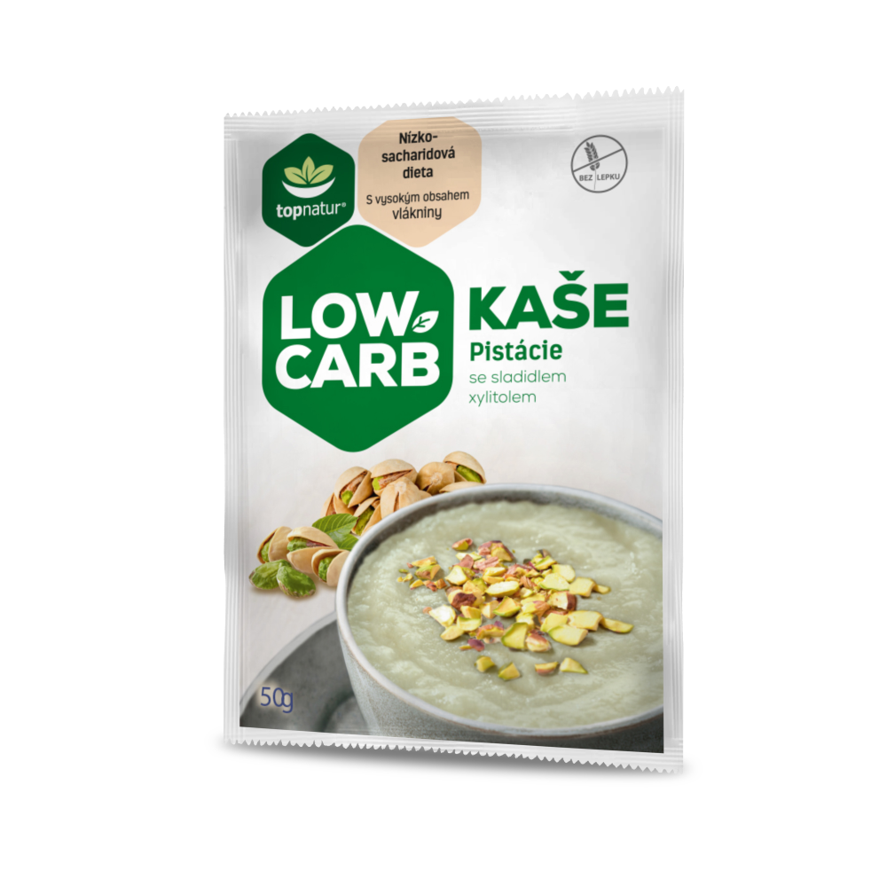 Bez lepku Low Carb kaše pistácie 50g Topnatur
