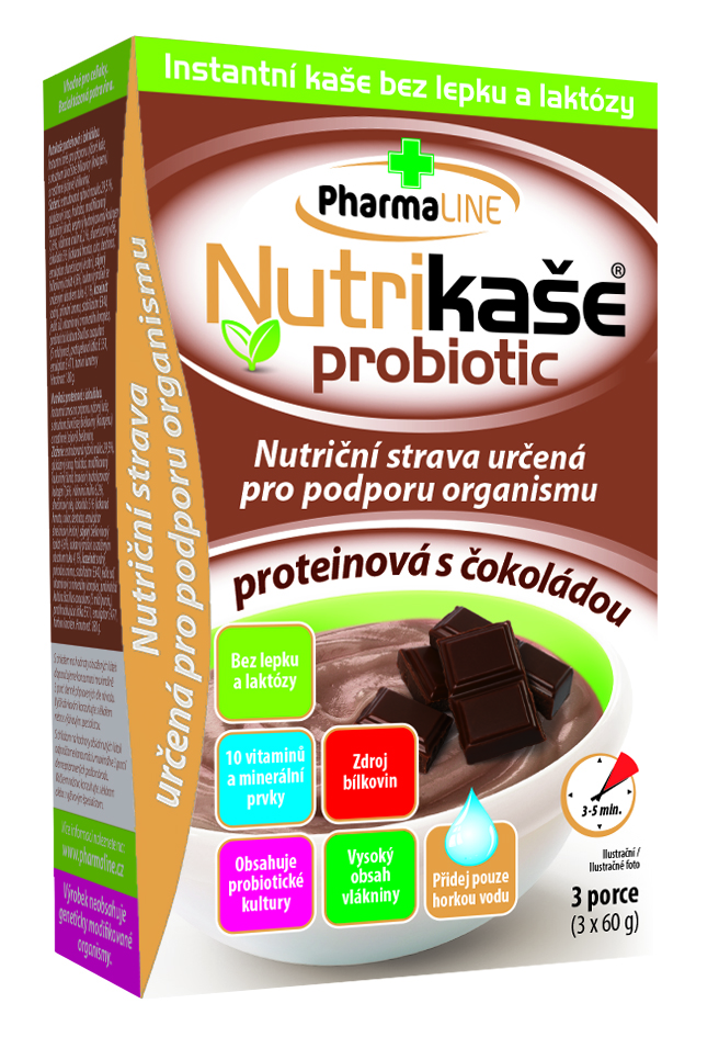  Nutrikaše proteinová s čokoládou 3x60g 