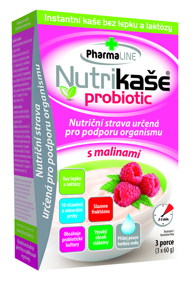 Nutrikaše s malinami 3x60g