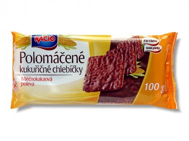 Racio polomáčené kukuřičné mléčnokakaové 100g