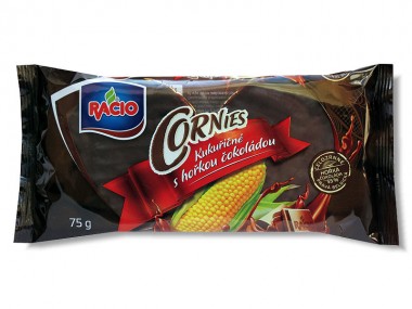 Racio Cornies s hořkou čokoládou 75g Racio