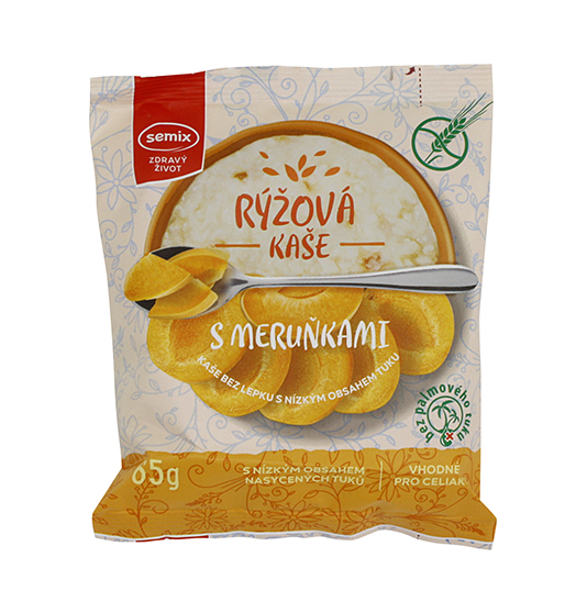 Rýžová kaše meruňková 65g bezlepku