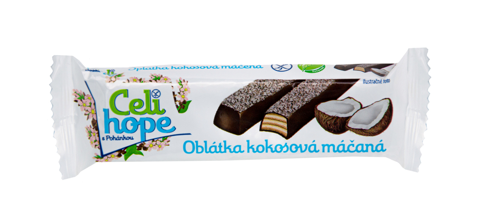 Celi hope oplatka kokosová máčená 34g