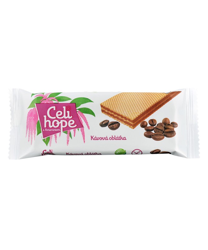 Bezlepku Celi hope oplatka kávová 25g