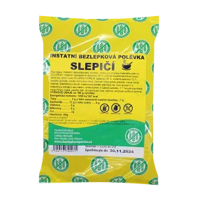 Bezlepková istantní polévka Slepičí 60g