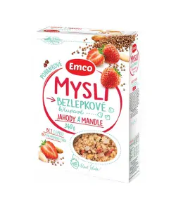 Bezlepkové mysli jahoda,mandle 340g Emco 