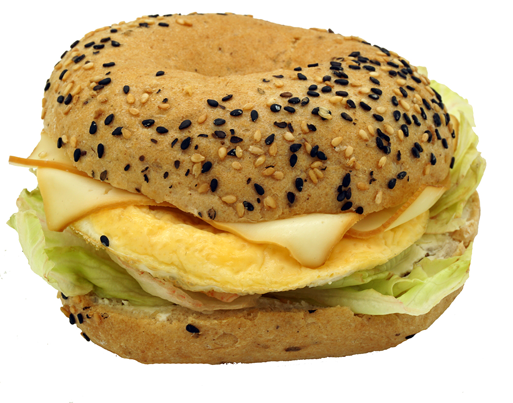 Bezl. bagel s vejcem a sýrem