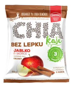 Chia kaše bezlep. Jablko a skořice 65g