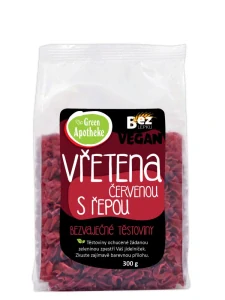 Bezlepkové Vřetena s červenou řepou 300g