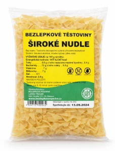 Bezlepkové těstoviny široké nudle 250g