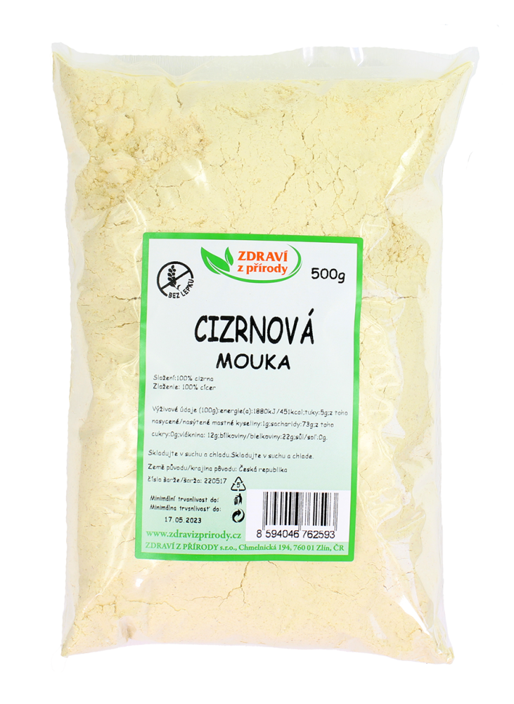 Bez lepku Cizrnová mouka 500g 