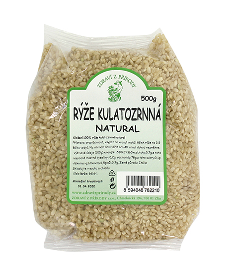 Rýže kulatozrnná naturál 500g