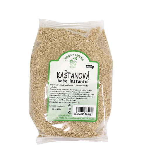 Kaše kaštanová se sladem instantní 200g bezlepku