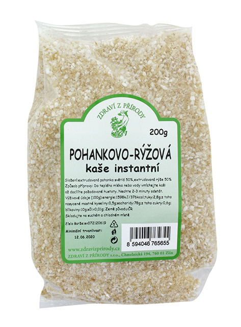 Bezlepková Kaše pohankovo-rýžová inst. 200g