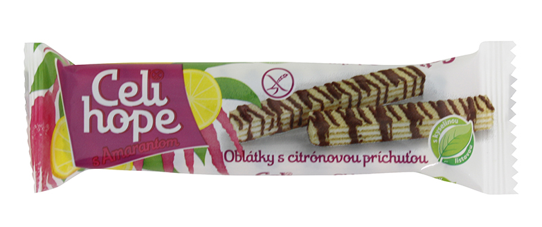 Bezlepku Celi hope oplatky citronové 25g