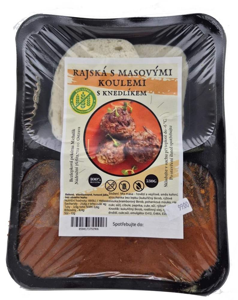 Rajská omáčka s masovými koulemi