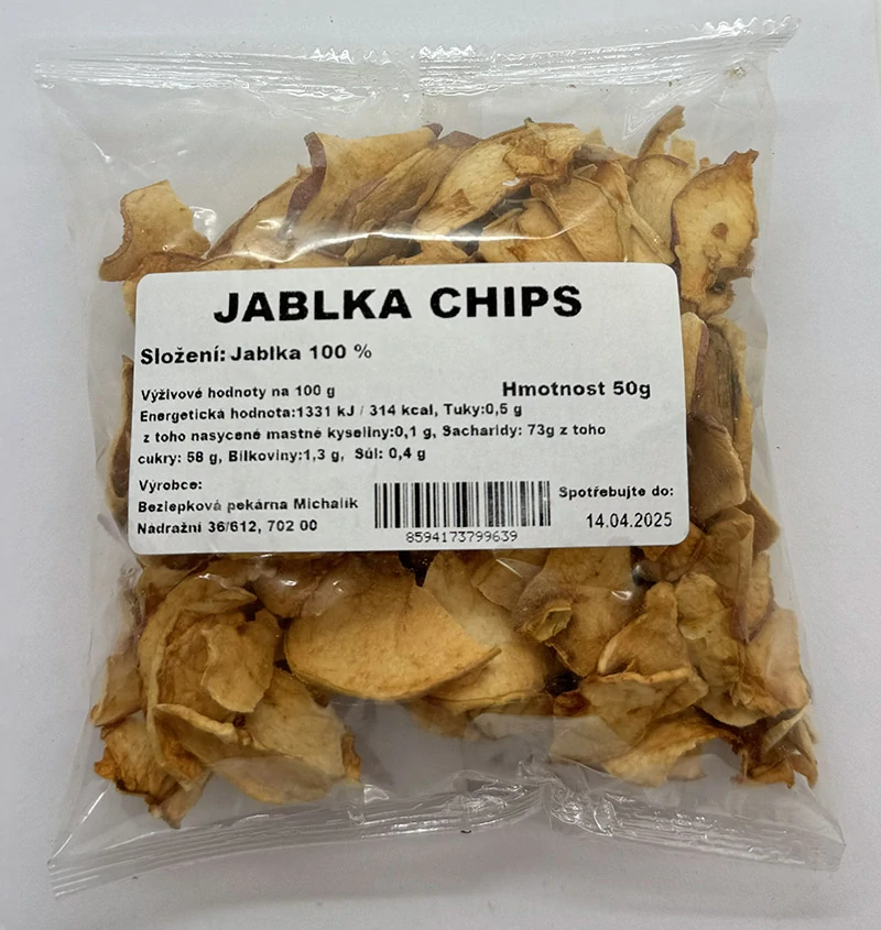 Jablečné chipsy 50g